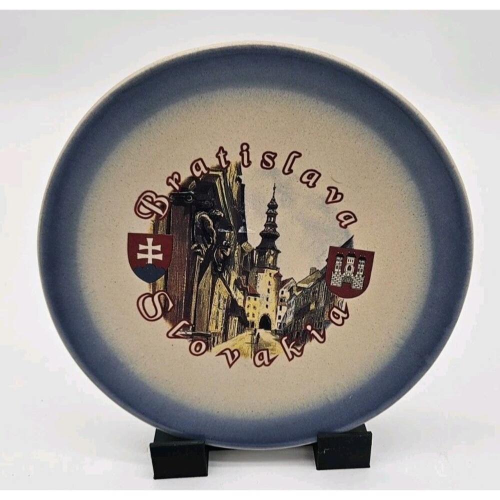 Vintage Bratislava Slovakia Souvenir Collector Plate